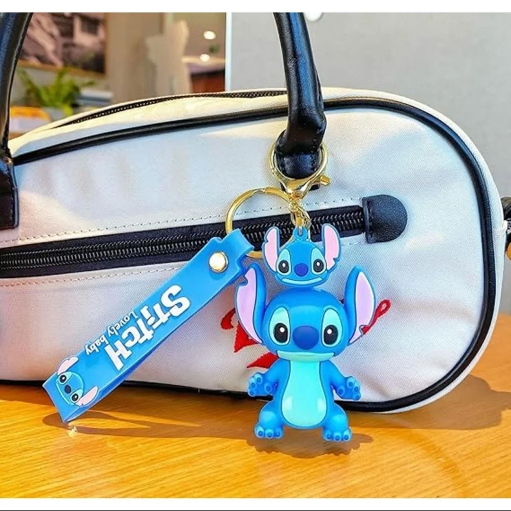 Stitch Cartoon Keychains, Anime Kawaii Keychain Accessories for Boys and Girls